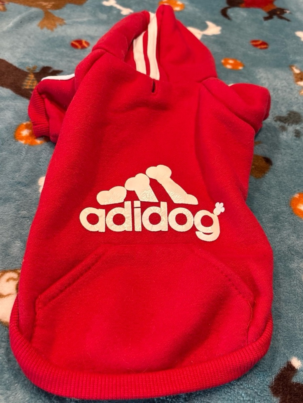 Diva Red Adidog Pullover Hoodie for Dogs